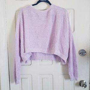 Lightweight pastel lilac pullover
